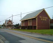 Sydney and Louisburg Railway Station and freight shed, Louisbourg, Nova Scotia, 2004.
; Heritage Division, NS Dept. of Tourism, Culture and Heritage, 2004