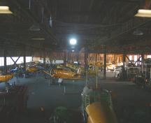 Interior view of the Commonwealth Air Training Plan Hangar, Brandon area, 2005; Historic Resources Branch, Manitoba Culture, Heritage, Tourism and Sport, 2005