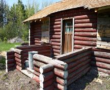 Detail view of the Erickson Cabin, Lac du Bonnet area, 2007; Historic Resources Branch, Manitoba Culture, Heritage, Tourism and Sport, 2007