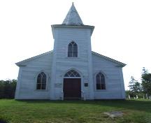 Front elevation, Goat Island Baptist Church, Upper Clements, Nova Scotia, 2009.
; Heritage Division, NS Dept. of Tourism, Culture and Heritage, 2009