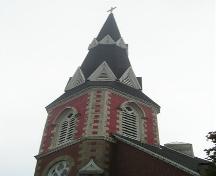 Spire, Stella Maris Church, Pictou, Nova Scotia, 2005.
; Heritage Division, NS Dept. of Tourism, Culture and Heritage, 2005