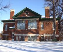 West elevation of the Cornish Library, Winnipeg, 2006; Historic Resources Branch, Manitoba Culture, Heritage, Tourism and Sport, 2006