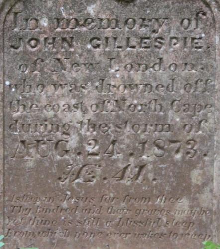 Detail of inscription