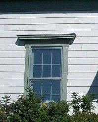 Six-Over-Six Window with Flat Hood Detail