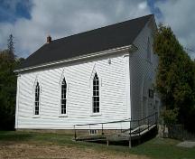 Albany Community Church, Albany Cross, N.S., southeast elevation, 2009.; Heritage Division, NS Dept. of Tourism, Culture and Heritage, 2009