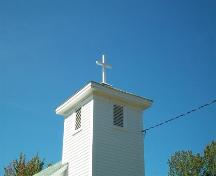 St. Mark's Anglican Church, Perotte, N.S., hipped-roof bell tower, 2009.; Heritage Division, NS Dept. of Tourism, Culture and Heritage, 2009