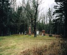 Showing context of Stewart family plot; PEI Genealogical Society, 2006