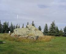 Close-up view, showing the erratics of the Rock, 2004.; Government of Saskatchewan, Jennifer Bisson, 2004.