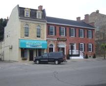 Of note is the building's position in the commercial streetscape of downtown Goderich.; Kayla Jonas, 2007.