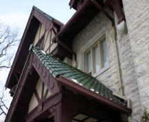Wall and roof detail of Khartum Temple (J.H. Ashdown House), Winnipeg, 2006; Historic Resources Branch, Manitoba Culture, Heritage and Tourism, 2006