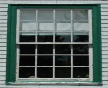 Side window detail, Cape George Heritage School Museum, Cape George, Nova Scotia, 2009.; Heritage Division, N.S. Dept. of Tourism, Culture and Heritage, 2009