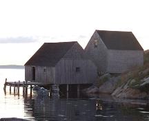 York Manuel Fish Shed and Store from the main road in Peggy's Cove; Heritage Division, NS Dept. of Tourism, Culture and Heritage, 2008