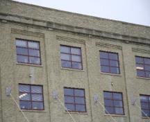 Wall detail of the Johnston Terminal Building, Winnipeg, 2007; Historic Resources Branch, Manitoba Culture, Heritage and Tourism, 2007