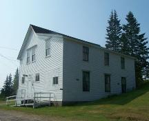 Front and west elevations, Laurel Rebekah Lodge, Goldboro, NS; Heritage Division, NS Dept. of Tourism, Culture and Heritage, 2009
