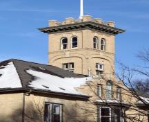 View of the tower of No. 12 Firehall, Winnipeg, 2006; Historic Resources Branch, Manitoba Culture, Heritage and Tourism, 2006