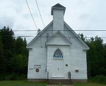 Front elevation, Stormont Union Church, Stormont, NS; Heritage Division, NS Dept. of Tourism, Culture and Heritage, 2009
