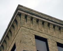 Vue détaillée du bâtiment de la Great West Saddlery, Winnipeg, 2007; Historic Resources Branch, Manitoba Culture, Heritage and Tourism, 2007