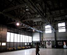 View of the interior of Hangar #14 looking at the modified Warren Truss System ; City of Edmonton, 2005