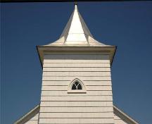 Bell Tower with Spire, Tracadie United Baptist Church, Monastery, Nova Scotia, 2009.; Heritage Division, N.S. Dept. of Tourism, Culture and Heritage, 2009.