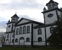 Façade, Sainte Anne's Catholic Church, Sainte-Anne-du-Ruisseau, NS, 2009.; Heritage Division, NS Dept. of Tourism, Culture & Heritage, 2009.