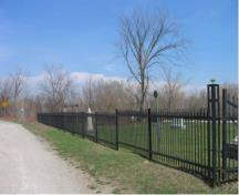 Of note is the wrought iron fence that was erected in 1928.; Town of Milton, ND.