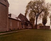 General view of the Caughnawaga Presbytery and grounds, 1966.; Parks Canada Agency / Agence Parcs Canada, 1966.