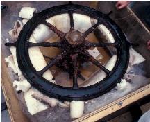 General view of the helm from the HMS Breadalbane.; Parks Canada Agency / Agence Parcs Canada