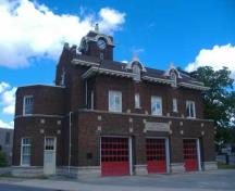 Central Fire Hall from the corner of Division Street and Hellems Avenue; Photo taken by Callie Hemsworth, Brock University, 2007