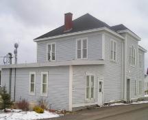 View of the street-facing facade of Fogo Courthouse and Public Building, Fogo, NL. Photo taken 2009. ; Town of Fogo 2009