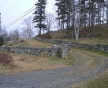 Curving Roadway Entry, Tusket Cemetery, Tusket, NS, 2009.; Heritage Division, NS Dept. of Tourism, Culture & Heritage, 2009.