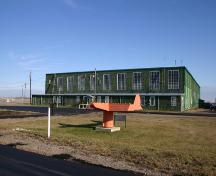 Main, West Facade of the Commonwealth Air Training Plan Hangar, Brandon area 2004; Historic Resources Branch, Manitoba Culture, Heritage and Tourism, 2004