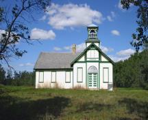 Primary elevation, from the south, of Tamarisk School, Grandview area, 2006; Historic Resources Branch, Manitoba Culture, Heritage and Tourism, 2006
