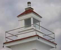 The galleried lantern room in the Port Medway Lighthouse, Port Medway, NS.; NS Dept. of Tourism, Culture and Heritage, 2009