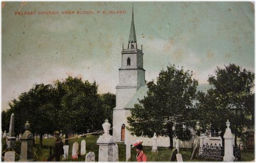 Postcard image of church, c. 1910