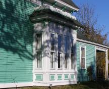 The bay window on the south side on the Enos W. Page House in the Town of Lockeport, NS.; Heritage Division, NS Dept. of Tourism, Culture & Heritage, 2009