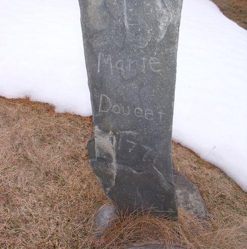Marie Doucet stone marker