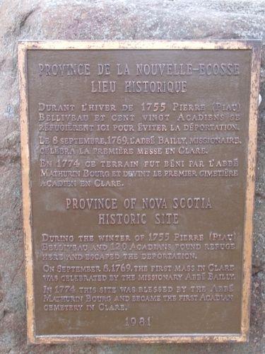 Plaque on cairn
