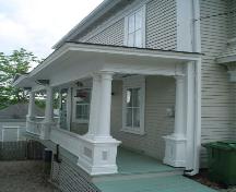 James Holland House, Old Town, east side porch, 2004; Heritage Division, Nova Scotia Department of Tourism, Culture & Heritage, 2004