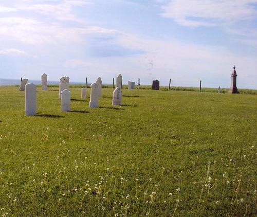 Cemetery and Northumberland Strait in background