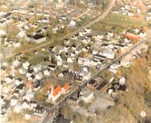 Aerial view of Old Wendake Historic District, 2005.; Parks Canada Agency / Agence Parcs Canada, 2005