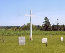 Showing gravestones on cemetery grounds; PEI Genealogical Society, George Sanborn Jr., 2009