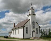 Looking west at the church building, 2009.; Ross Herrington, 2009.