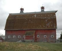 Side view of the barn - east aspect; James Winkel, 2009.