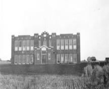Grande Prairie High School (circa 1935); South Peace Regional Archives, Standard Number 1993.40.1b