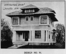 Design No. 91; Victor W. Voorhees, Western Home Builder, 1907