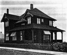 Historic view of the Davidson Residence; British Columbian Centennial issue, Gardiner and Mercer Folio
