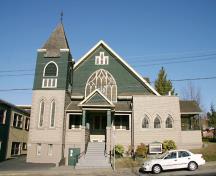 Exterior view of the Sixth Avenue United Church, 2005; City of New Westminster, 2005