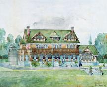 Rendering by R.P.S. Twizell, Architect; City of Burnaby, Visual Art Collection