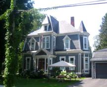 Image of Victoriana Rose, west side of Church Street, features Second Empire style architectural elements; City of Fredericton