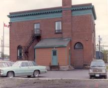 Post office, Westville, Nova Scotia; built 1908. Side View.; (Public Works Canada 1986.)